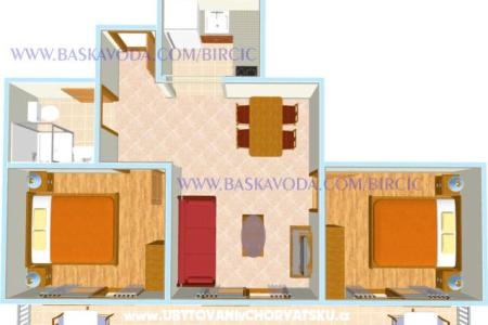 Apartmány Bircic Baška Voda Chorvátsko