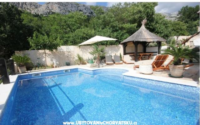 Stone Brela- swimming pool, grill - ubytovanie Brela Chorvátsko