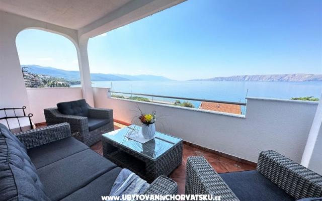 Apartmány Villa Laurus - ubytovanie Novi Vinodolski Chorvátsko