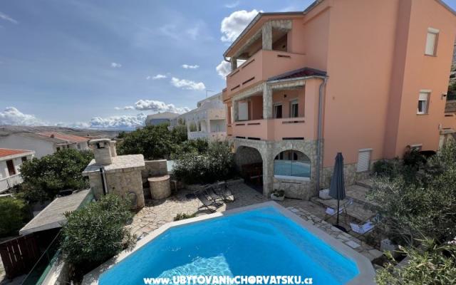 Ana apartments &amp; pool - ubytovanie ostrov Pag Chorvátsko