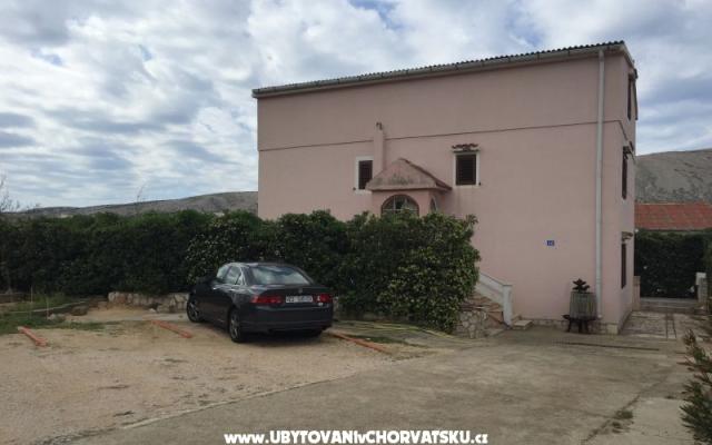 Apartmán G - ubytovanie ostrov Pag Chorvátsko