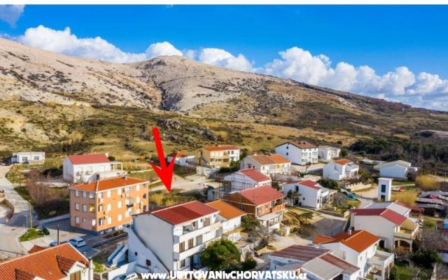 Apartmány Filip - ubytovanie ostrov Pag Chorvátsko