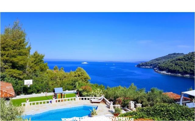 Kamenný dom-Villa Poplat - ubytovanie Vela Luka – Korčula Chorvátsko