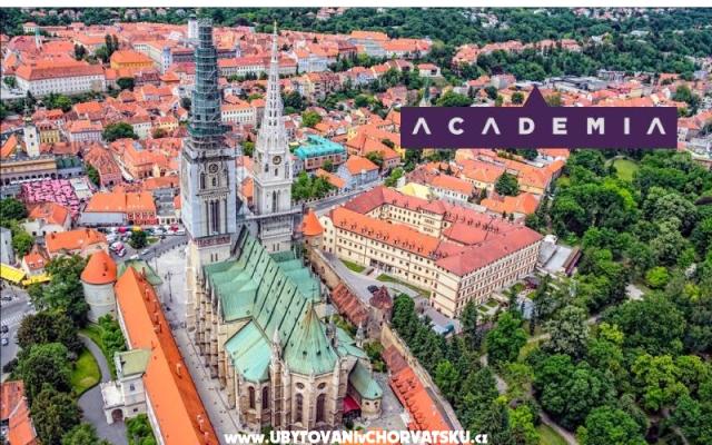 Apartmány Academia - ubytovanie Záhřeb Chorvátsko